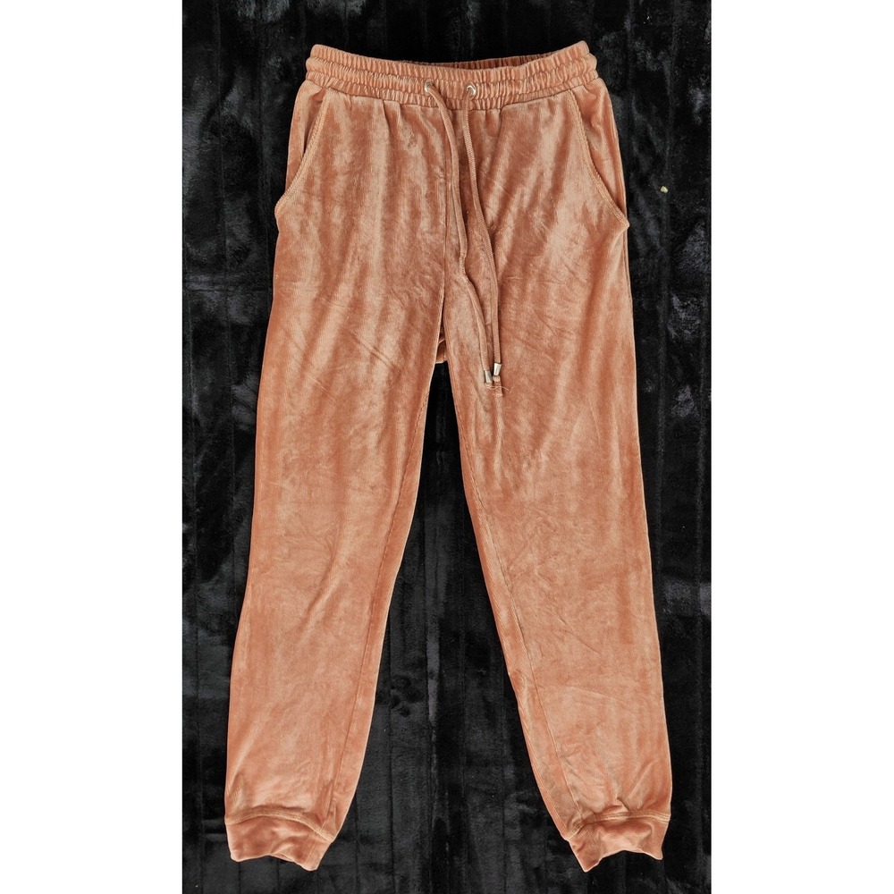 Le Lis Women Sz S Peach/Pink High Waisted Stretch Cotton Pants
